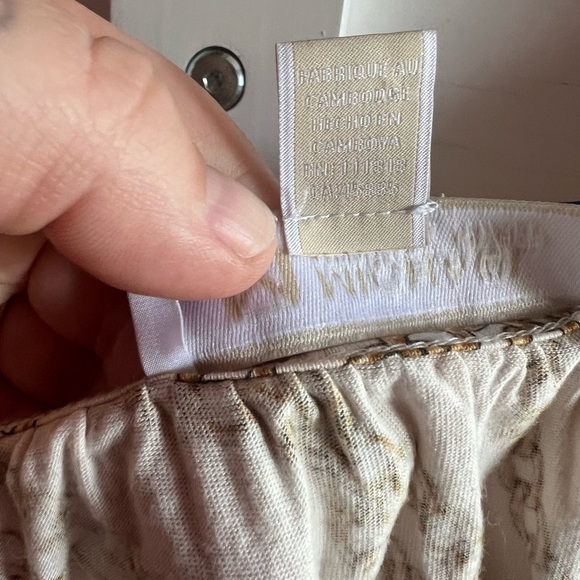 MICHAEL KORS Gold Chain Peasant Blouse | 3/4 Bell Sleeve | Size 2X | NWOT - Picture 6 of 7